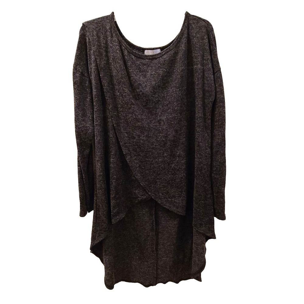 Blakeley Women's High Low Overlapping Front Ultra Soft Top Size Small / Medium